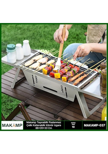 Makamp Taşınabilir Çelik Izgara 037