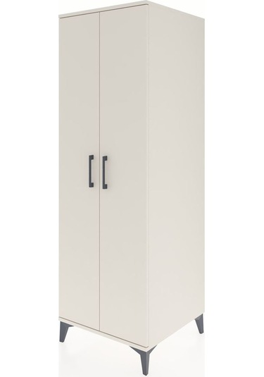 Kronos Dolap 2 Raflı 2 Kapaklı Tek Askılı 60x59x182 Aytaşı-ay... Aytaşı