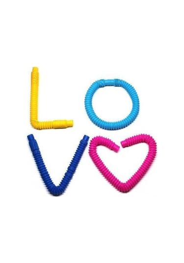 6 Adet Pop Tube Duyusal Oyuncak Fidget Zihinsel Eğitici