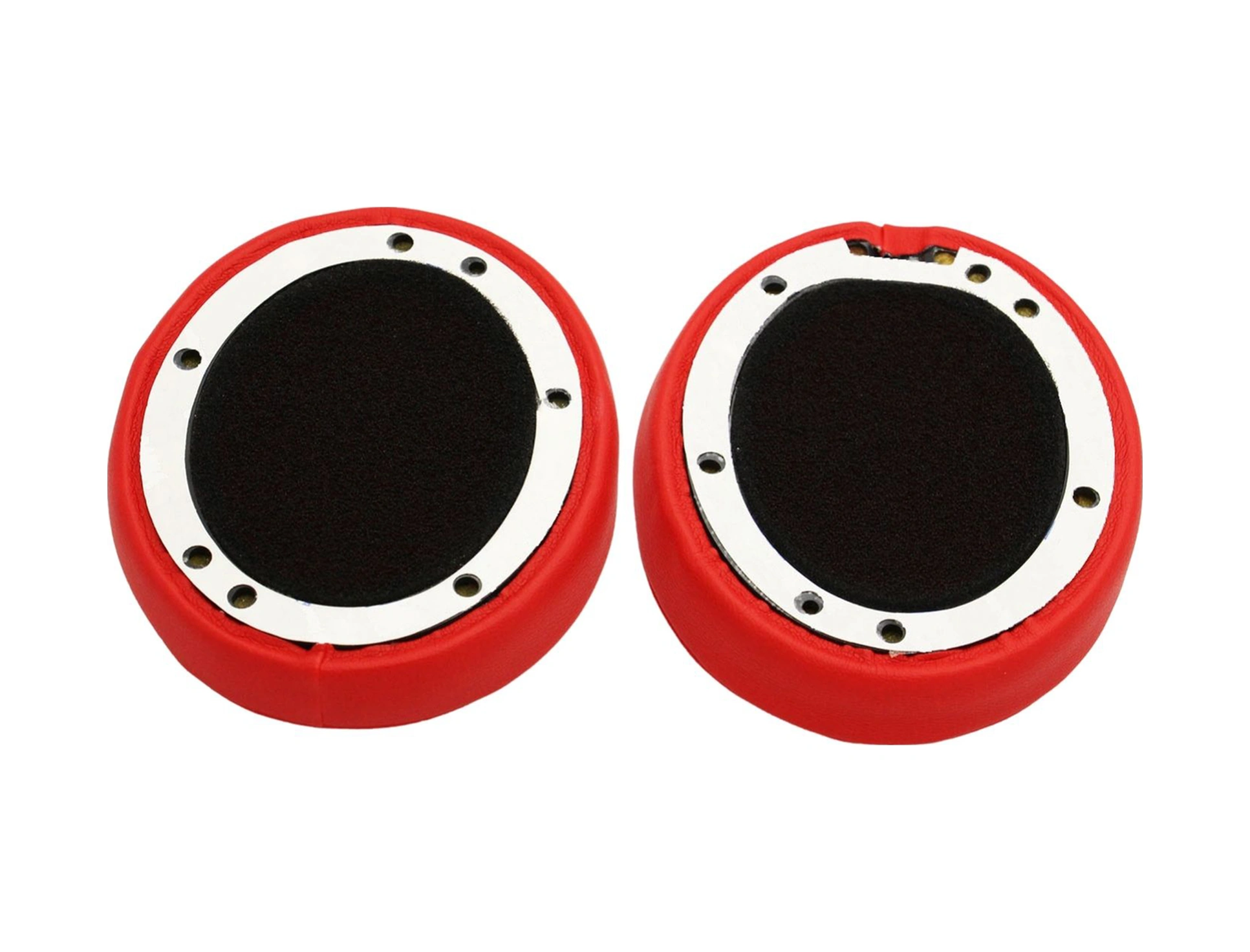 Qingmipy Beats Studio 2/3 İçin Protein Deri Hafıza Köpük Değiştirme Kulaklık Kılıfı - Kırmızı Kırmızı