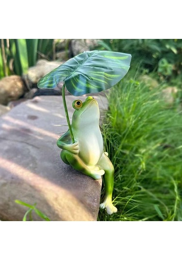 Suntek 2x Minyatür Kurbağa Heykelciği Sevimli Bahçe Çok