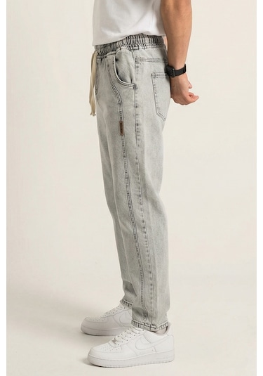 Bigdart Erkek Rahat Kesim Baggy Jean Pantolon 30076 - Taş