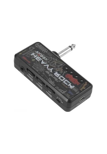 Didadodo Springsun Usb Şarjlı Elektro Gitar Kulaklık Amplifikatörü - Distorsiyon Efekti, Hafif Ve Kompakt