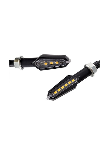 Motosiklet Led Sinyal Lambası Çift Taraflı Led Sinyal Lamba Seti 2 Li