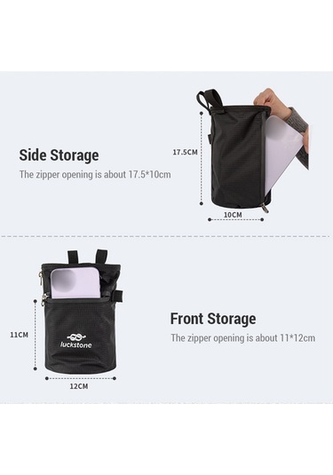 Luckstone-bouldering Halter Için Fırçalı Magnezyum Tozu Saklama-kırmızı Kızıl