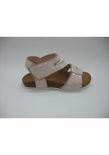 Piarmoni 01221 Deri Ortopedik Pudra Sandalet 21-25 Pudra