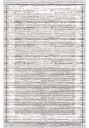 Rovigo Home Dijital Baskı Yıkanabilir Kaymaz Taban Salon Halısı Rvg0576 Gri