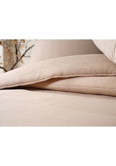 Cloudy Çift Kişilik Yorgan Seti - Taş