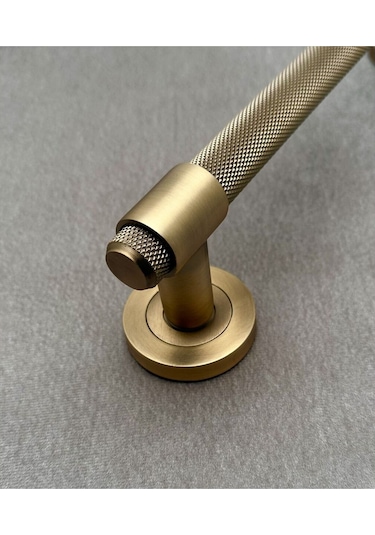 Punch Zamak A213 Mat Antik Sarı Çekme Kol Sürgülü Kapı Çekme Kolu 25 Cm 1 Adet
