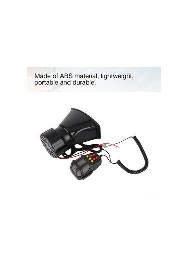Moveevo 12v 100w Abs Araç Klavyeli Klakson, 7 Sesli 110db Yüksek Ses, Motosiklet/araba Uyumlu, Kurulum Setiyle