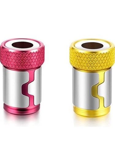 2 Adet C Tornavida Manyetik Halka 1/4 ''evrensel Tornavida Kafası Manyetik Halka Aksesuarları 6.35mm Shank Anti-korozyon Matkap Ucu 9504