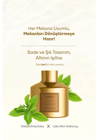 Kundal Basil & Citrus Gold Edition Perfume Diffuser 2 x 200 ML