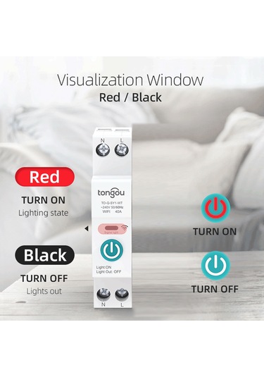 Konesam Tuya Wifi Akıllı Devre Kesici 1p 10a - Uzak Kumanda, Zamanlama/countdown/döngü Modları, Alexa Ve Google Home Uyumlu, Beyaz Ölçüm Özelliği Yok