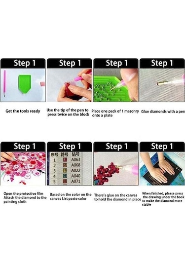 Dayanıklı Elmas Boyama Bardak Altlığı Kullanımı Kolay İnce İşçilik Dekoratif Diğer