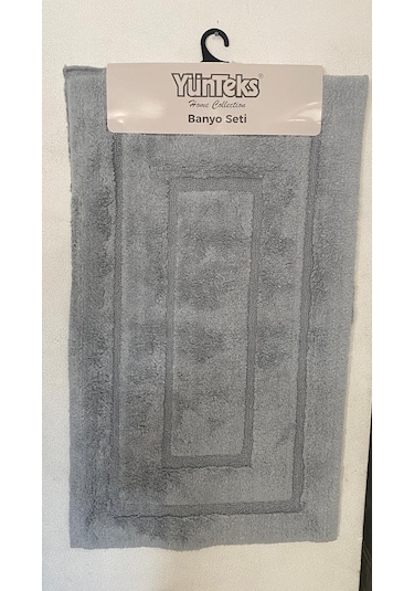 Pamuk Tufting 2'li Klozet Takım,banyo Seti,paspas Seti, Çerçeve G