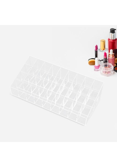 Suntek Akrilik Kozmetik Saklama Kutusu Şişeler Için 36-ızgara Şeffaf