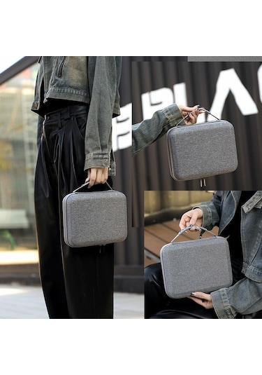 Bkano Djı Osmo Action 4/5 Pro Set Saklama Çantası Organizatör Kılıfı Sert Kılıf Çanta Gri