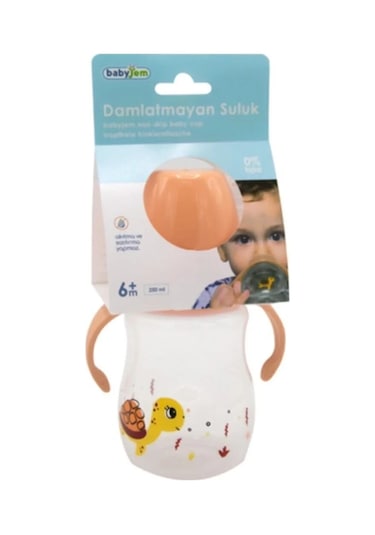 Babyjem Damlatmayan Suluk Alıştırma Bardağı 250 ml Turuncu