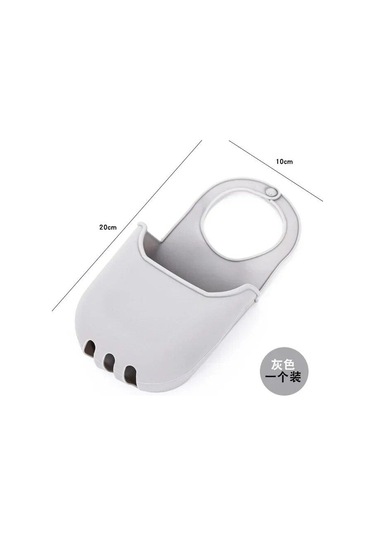 Gri Lavabo Drenaj Raf Mutfak Depolama Sepeti Raf Asmak Lavabo Çanta Sünger Tutucu Sabunluk Damlalıklı Ev Organizatör Mutfak Aksesuarları