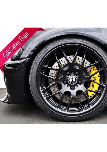 Maserati Ghibli Uyumlu Brembo Sarı Kaliper Kapağı 4 Parça Ön Arka Set