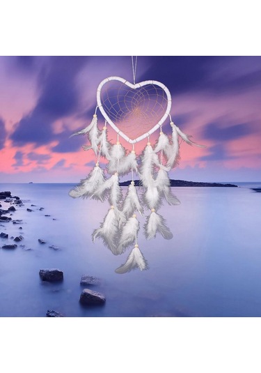 Homyl Tüy Ev Düğün Dekorasyon Araba Süsleri Ile Kalp Beyaz Tarif Edildiği Gibi