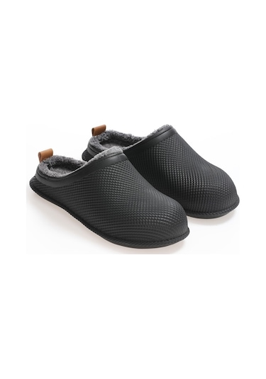 Gezer Kışlık Islak Zemin Erkek Terlik (554652418) Siyah