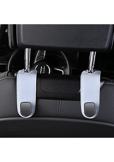 Vkemall Araba Başağzı Kanca - 360 Döner, Gizli Tip, 50kg Yük Taşıma, Evcil Malzeme Saklama, Evrensel Uyumlu, Kuru Deri, Karbon Fiber Desenli