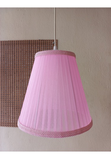 N-13 Pembe Organze Yatak Odası Çocuk Ve Bebek Odası Avize Pembe