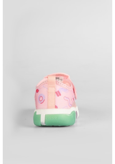 Vicco Sort Işıklı Kız Okul Öncesi Pudra Spor Ayakkabı Pudra