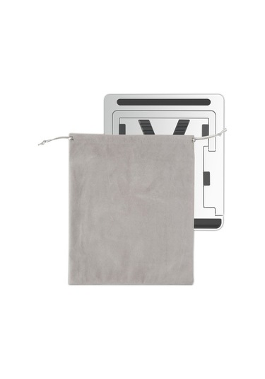 Ebitda Cbtxxj-1 Alüminyum Laptop Standı, Açık Gri, 27.8x23.6x3.2cm, 17'' Bilgisayarlar İçin Ayarlanabilir Ve Katlanabilir