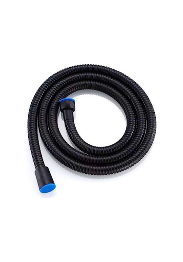 Yapıtaşı Siyah Banyo Duş Spiral Hortumu 150cm