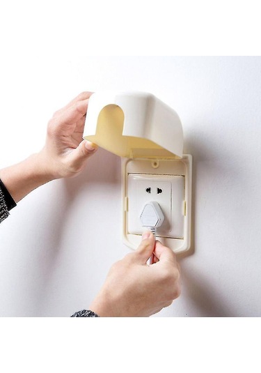 Yaleker Bebek Güvenlik Prizi Kapağı - Plastik, Krem Rengi, Kolay Kurulum, Elektrikli Prizleri Çocuklardan Koruma Diğer