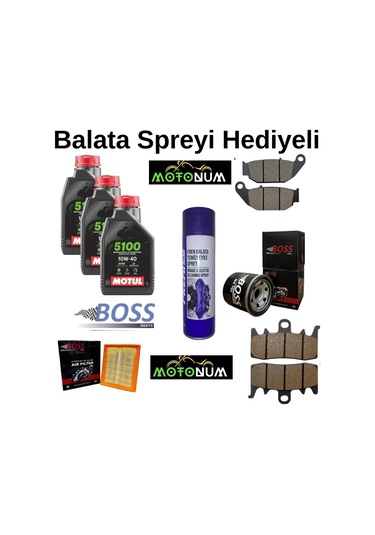 Cf Moto Sr 450 Ön Arka Fren Balata Takımı Ve Bakım Seti Motul 5100
