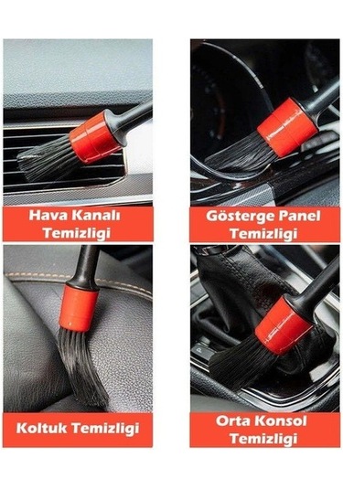Araç Oto Detaylı Temizlik Fırçası Parlatma Süngeri Seti 8 parça