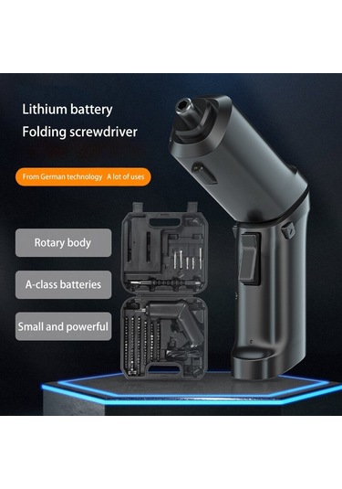 Tcherchi CT11749 High-End Şarj Edilebilir Çok Fonksiyonlu Katlanır Elektrikli Tornavida Seti
