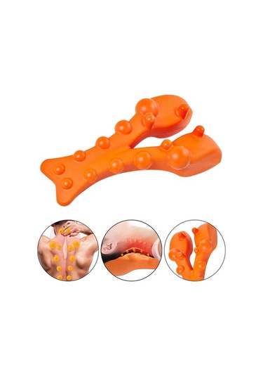 Trendooze Turuncu Homyl Yatak Ofis Mat Yoga İçin Boyun Germe Masajı Derin Doku Turuncu