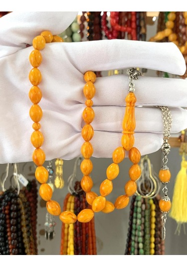 Sarı Orijinal Beyzi Model Katalin Tesbih