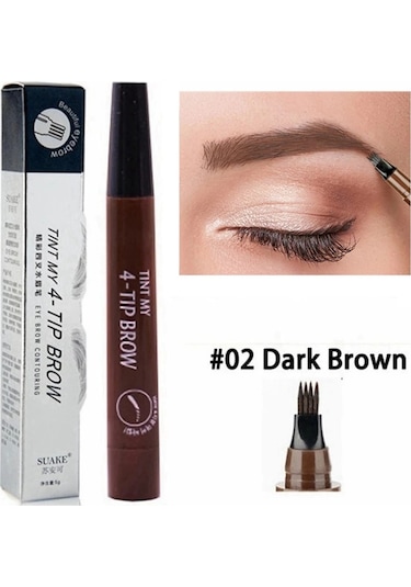 5 Renk Microblading Kaş Kalemi Su Geçirmez Sıvı Kaş Kalemi Uzun Ömürlü Kaş 05 0