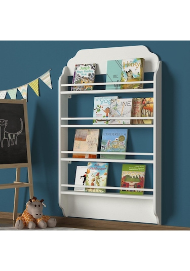 Dekorister Exclusive Montessori Kitaplık Beyaz