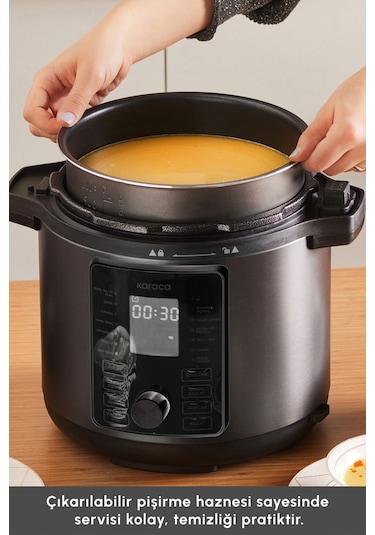 Karaca Cooker Elektrikli Düdüklü Basınçlı Pişirici
