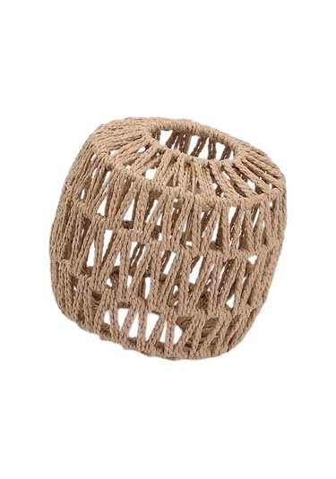 Agoodshop Sarkıt Gölge Kağıt Halat Rattan Retro Tarzı Abajur