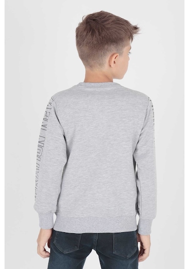 Ahengim Erkek Çocuk Leader Baskılı Trend Sweatshirt Ak15091 001