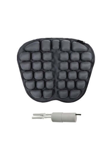 In-sc003 Araba Ofis Şişme Hava Yastığı Koltuk Minderi, Stil: Elektrikli Su Şişme Çift Kullanımlı Siyah