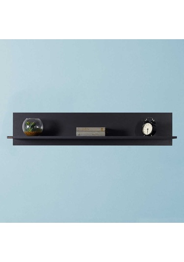 Adoremobilya Dekoratif Duvar Rafı-Antrasit