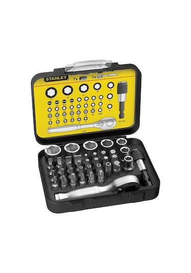 Stanley 1-13-906 Fatmax 39 Parça 1/4 Bits + Lokma Takımı Manyetik Tutucu