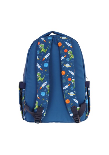 Elatae Su Geçirmez Kumaş Erkek Çocuk Çok Gözlü Ortopedik Sırt Okul Çantası L5252 Lacivert