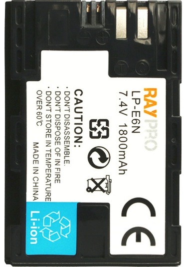 Canon 60D 70D 80D 7D ve 7D Mark II için Lp-E6 Lp-E6N Batarya Pil