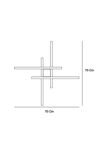 Tra74156 Eco 70*70 Cm Led Aplik Compass (545959885) Beyaz