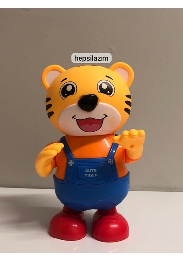Sesli Dans Eden Işıklı Pilli Mutlu Oyuncak Kaplan 20 Cm