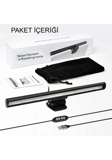 Laptop Monitör Işığı Göz Koruyucu Usb Kısılabilir Led Yansımasız